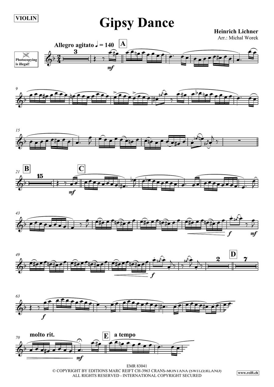 Gipsy Dance Gipsy Dance Violin Solo scores gallery preview page 3