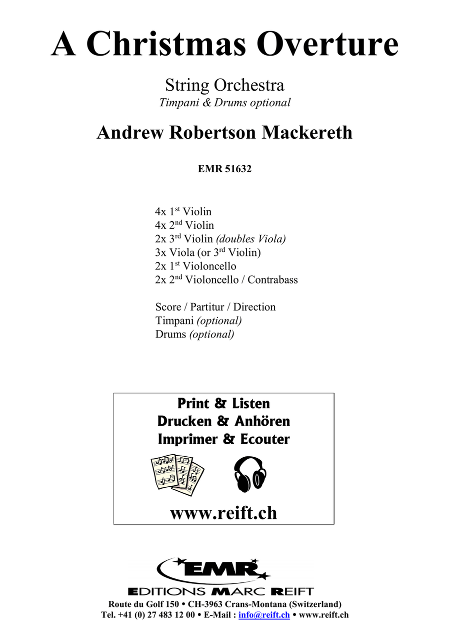 A Christmas Overture A Christmas Overture String Orchestra scores gallery preview page 2