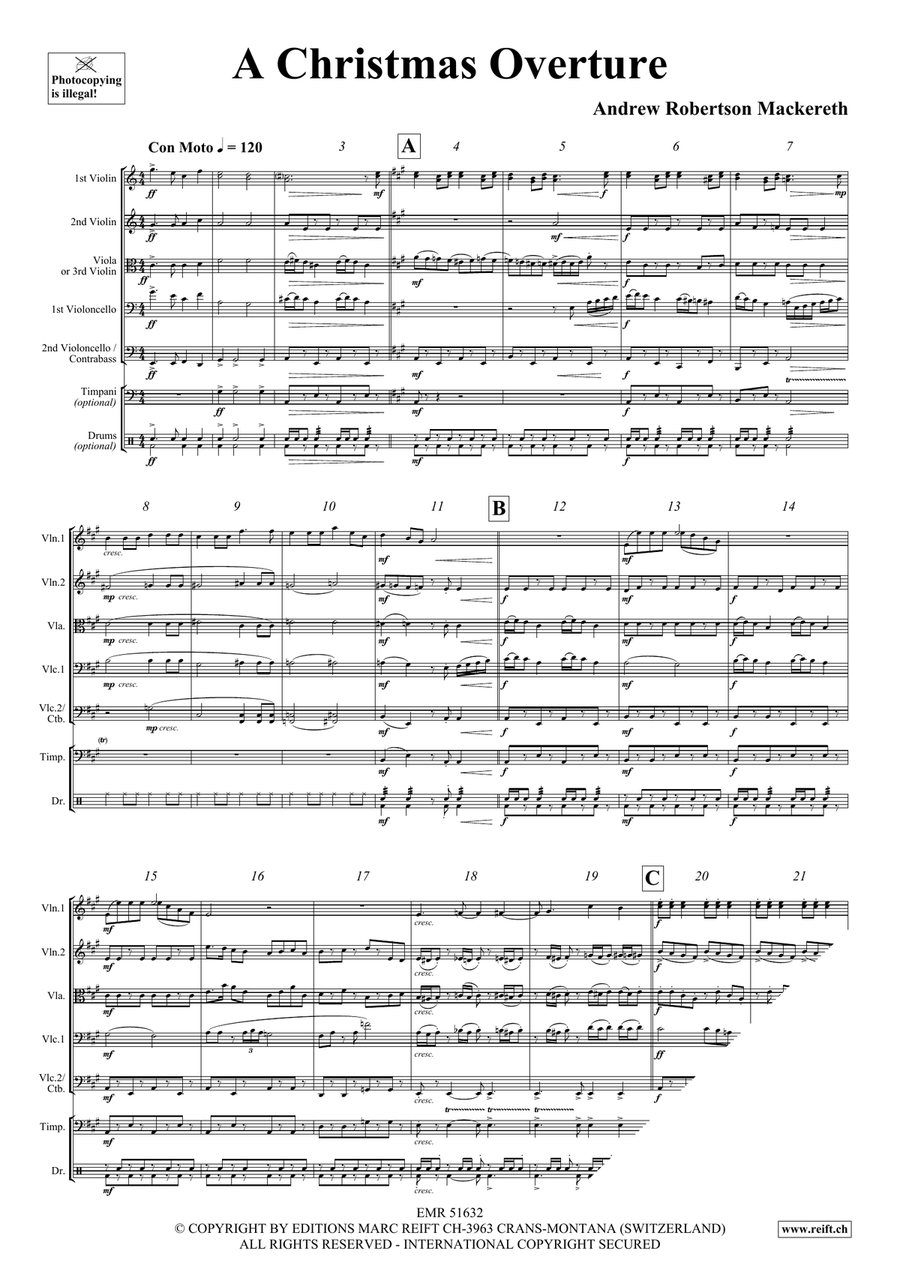 A Christmas Overture A Christmas Overture String Orchestra scores gallery preview page 4
