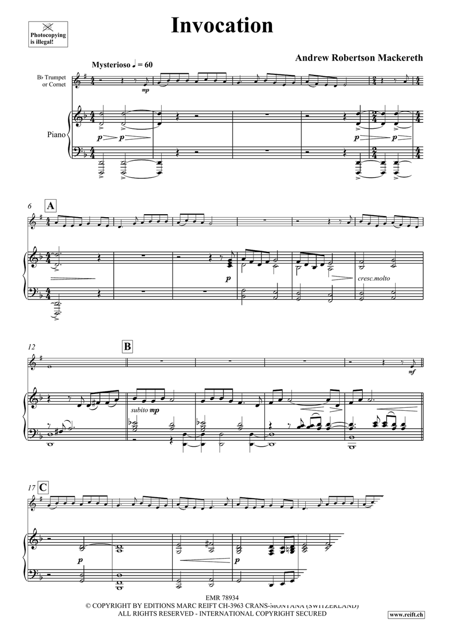 Invocation Invocation Cornet scores gallery preview page 4
