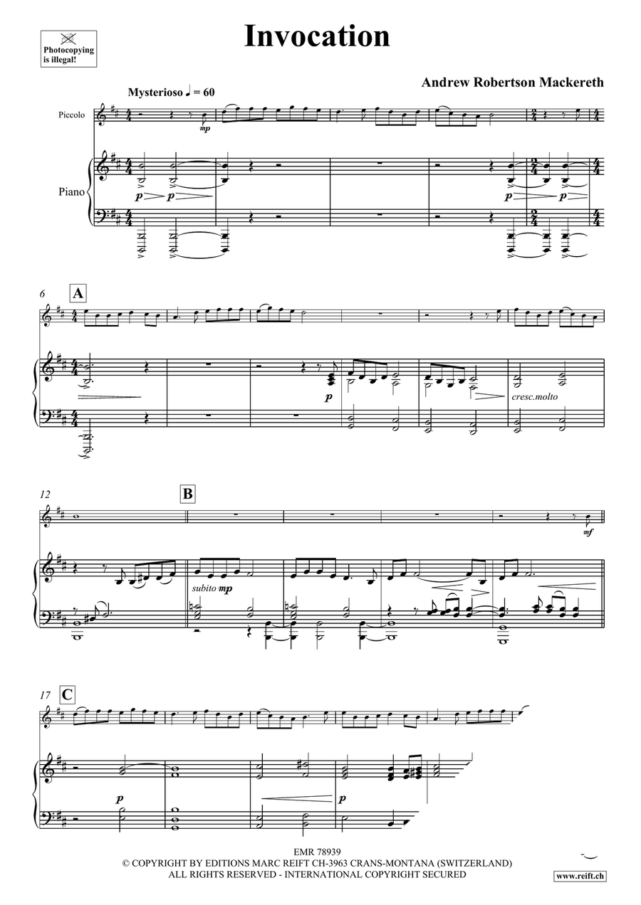 Invocation Invocation Piccolo scores gallery preview page 4