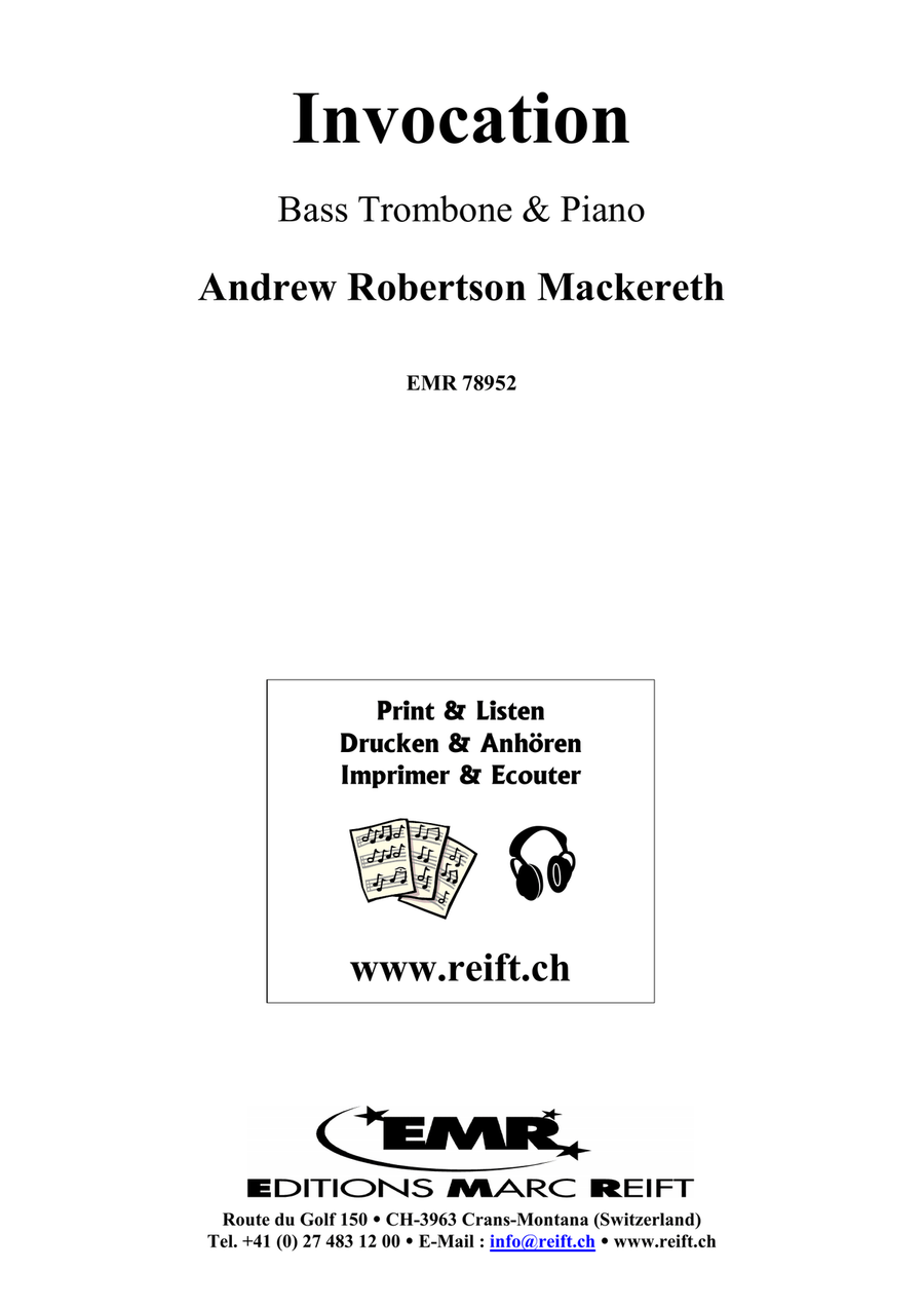 Invocation Invocation Bass Trombone scores gallery preview page 2