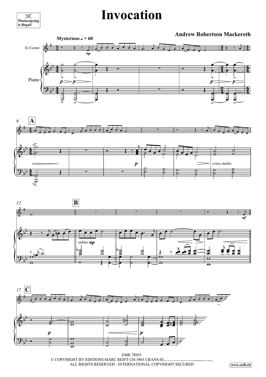 Invocation Invocation Cornet scores gallery preview page 4