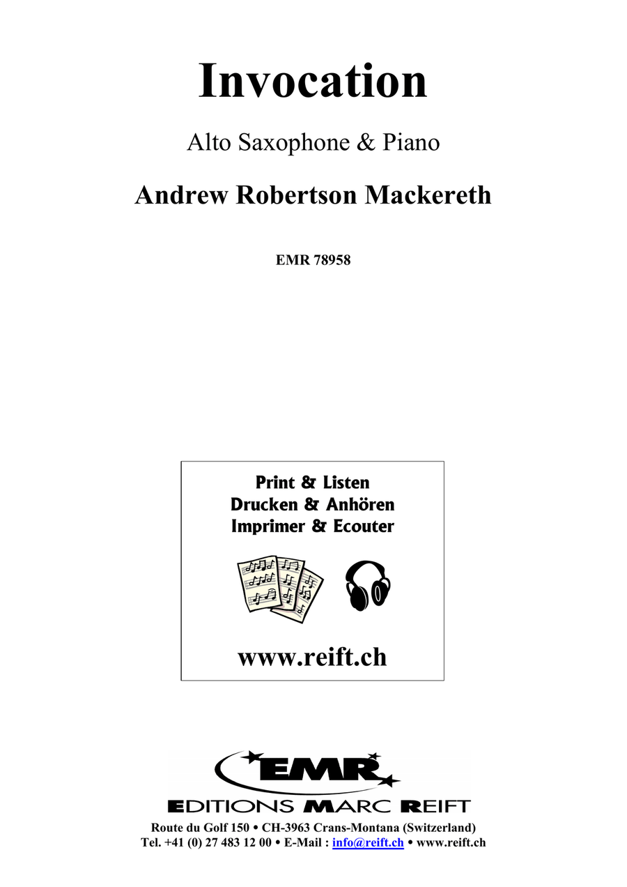 Invocation Invocation Alto Saxophone scores gallery preview page 2