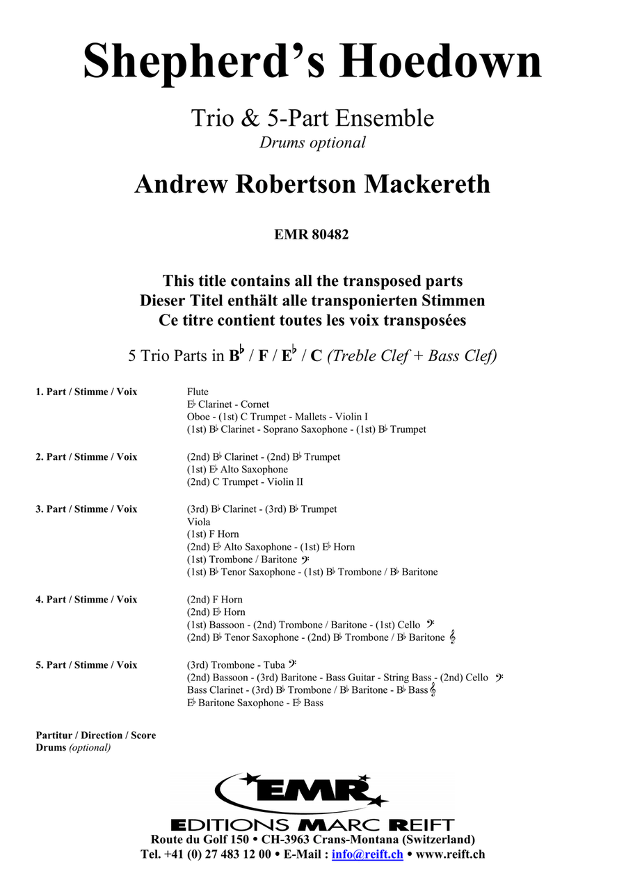 Shepherd's Hoedown Shepherd's Hoedown Score scores gallery preview page 2