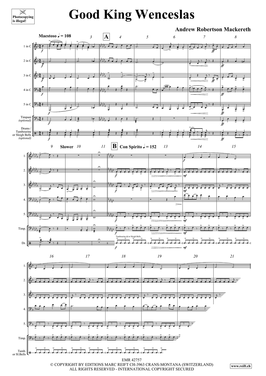 Good King Wenceslas Good King Wenceslas Concert Band scores gallery preview page 4