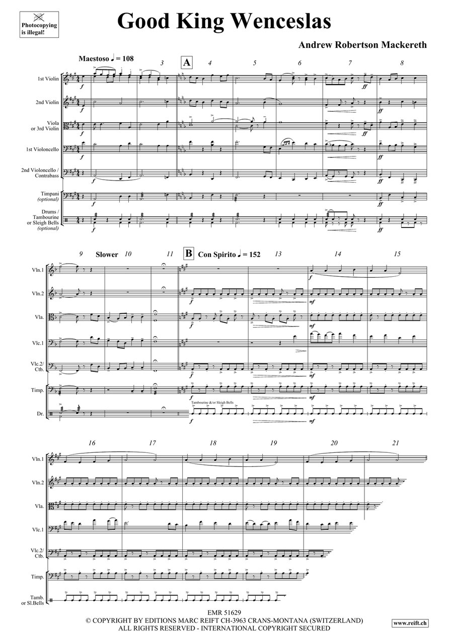 Good King Wenceslas Good King Wenceslas String Orchestra scores gallery preview page 4