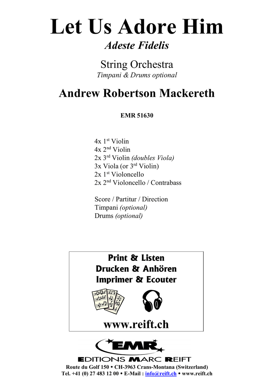 Let Us Adore Him Let Us Adore Him String Orchestra scores gallery preview page 2