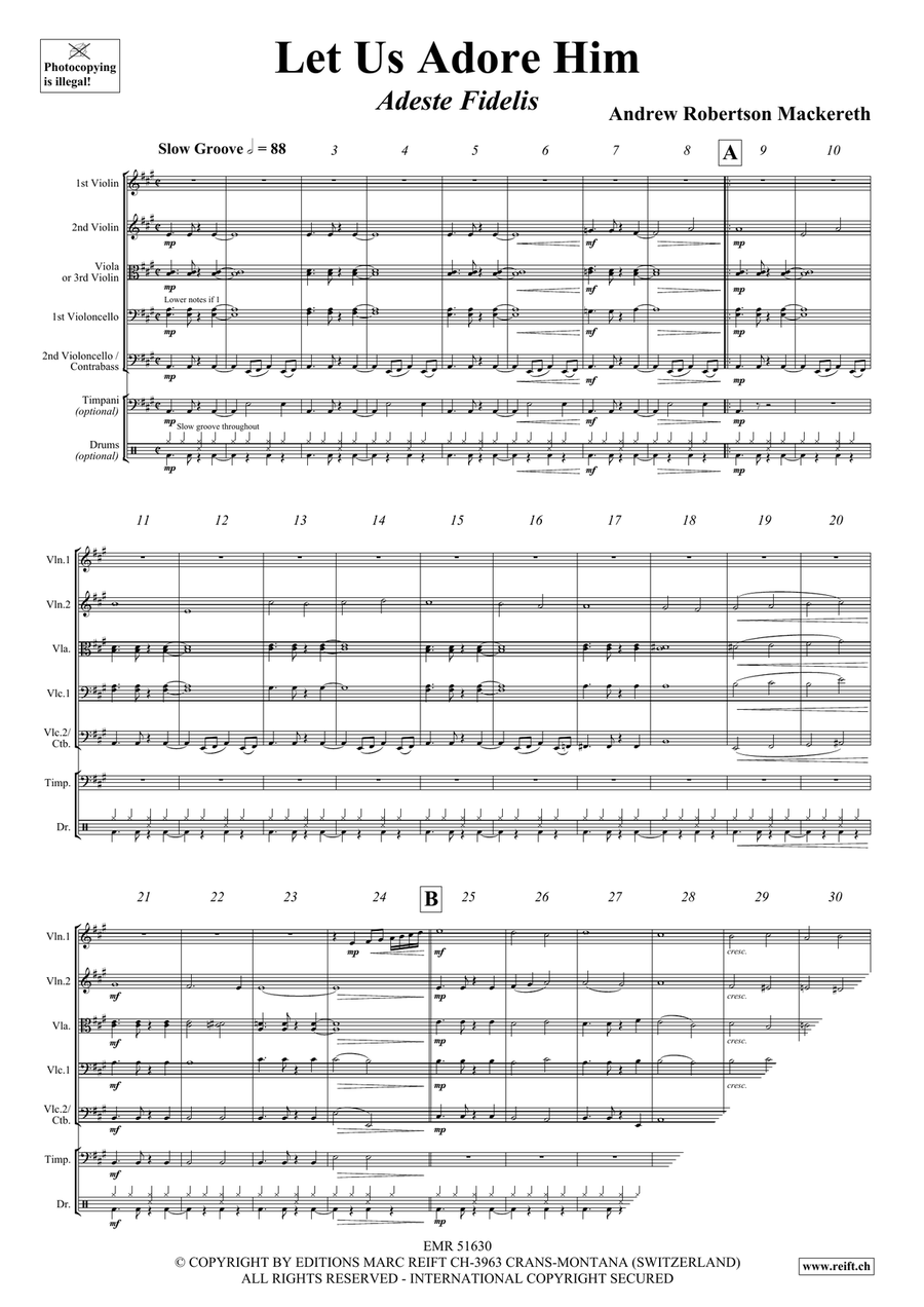Let Us Adore Him Let Us Adore Him String Orchestra scores gallery preview page 4