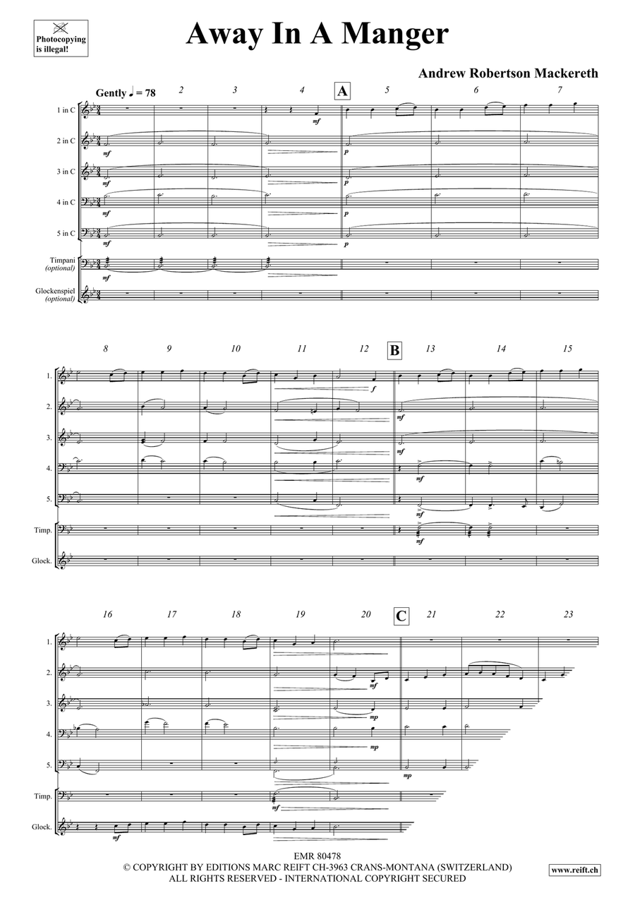 Away In A Manger Away In A Manger Score scores gallery preview page 4