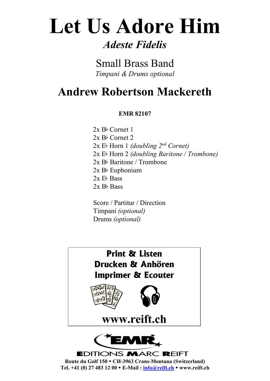 Let Us Adore Him Let Us Adore Him Brass Band scores gallery preview page 2