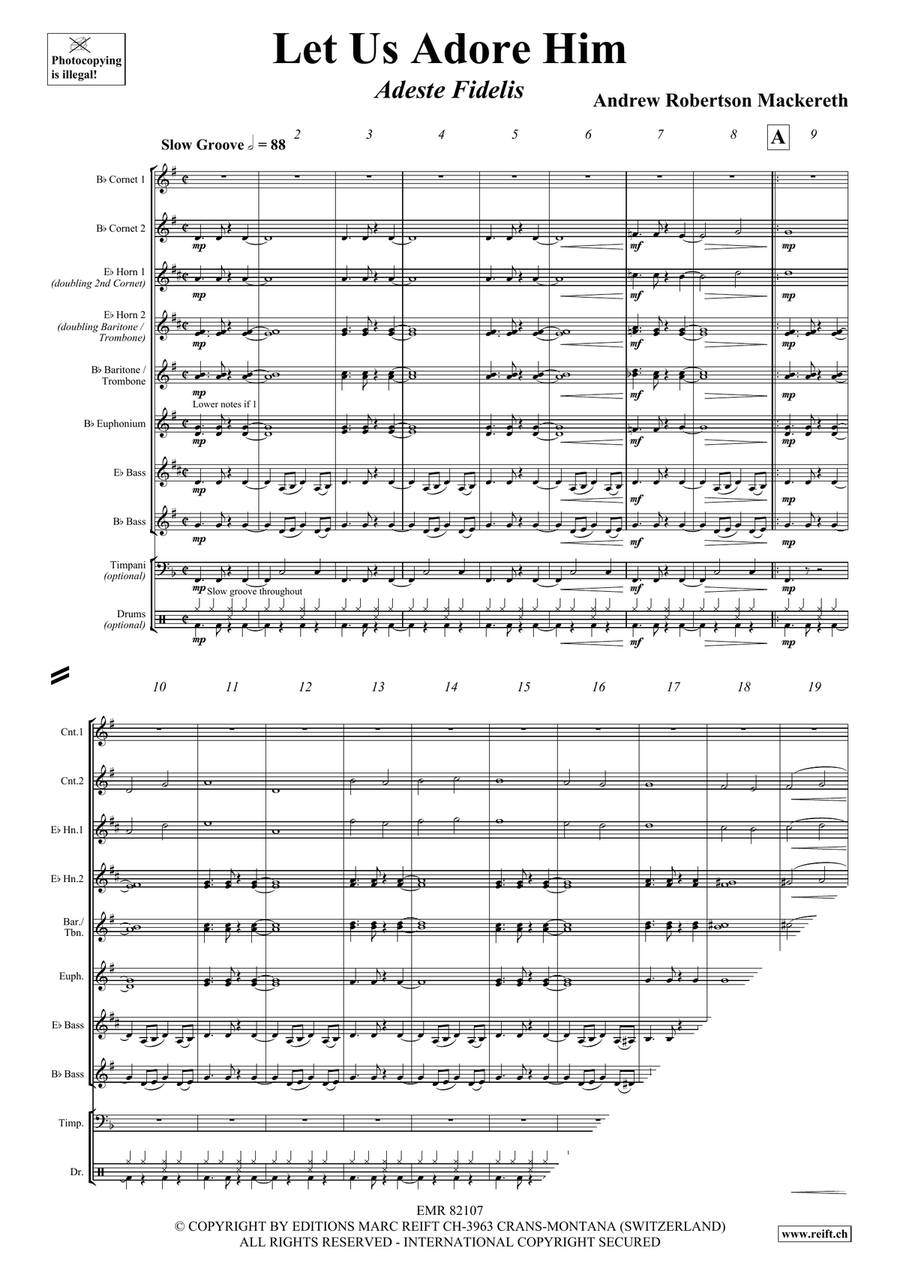 Let Us Adore Him Let Us Adore Him Brass Band scores gallery preview page 4