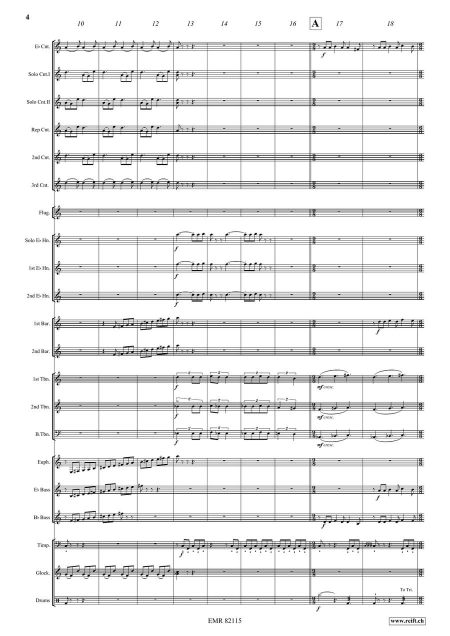 A Great And Mighty Wonder Brass Band scores gallery preview page 5