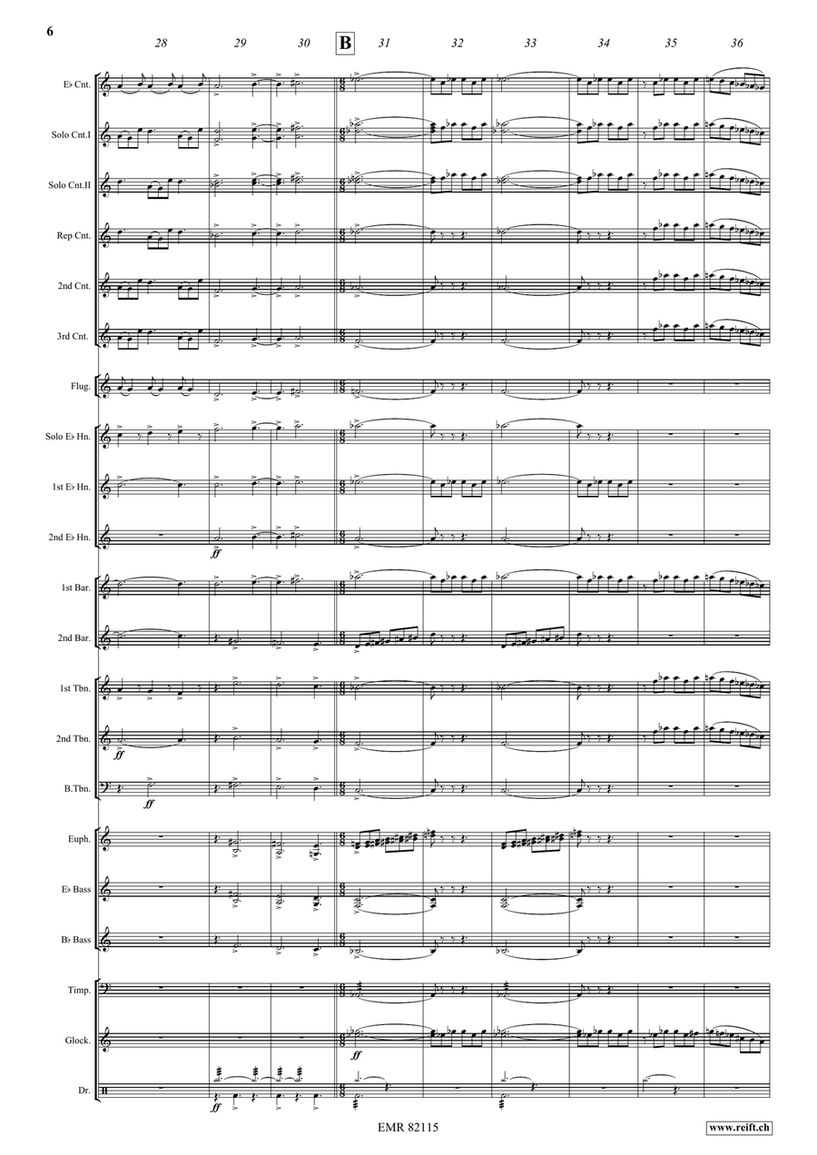 A Great And Mighty Wonder Brass Band scores gallery preview page 7