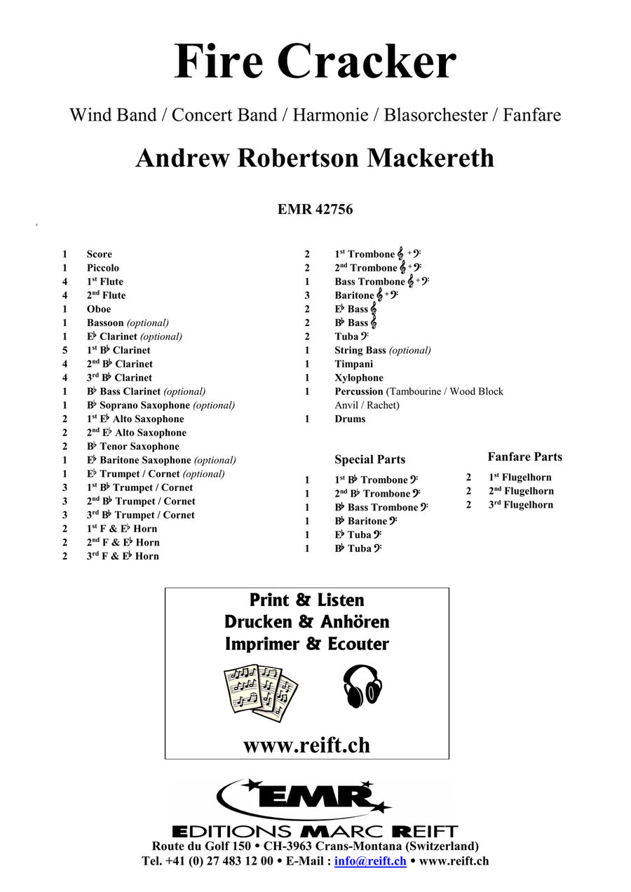 Fire Cracker Concert Band scores gallery preview page 2