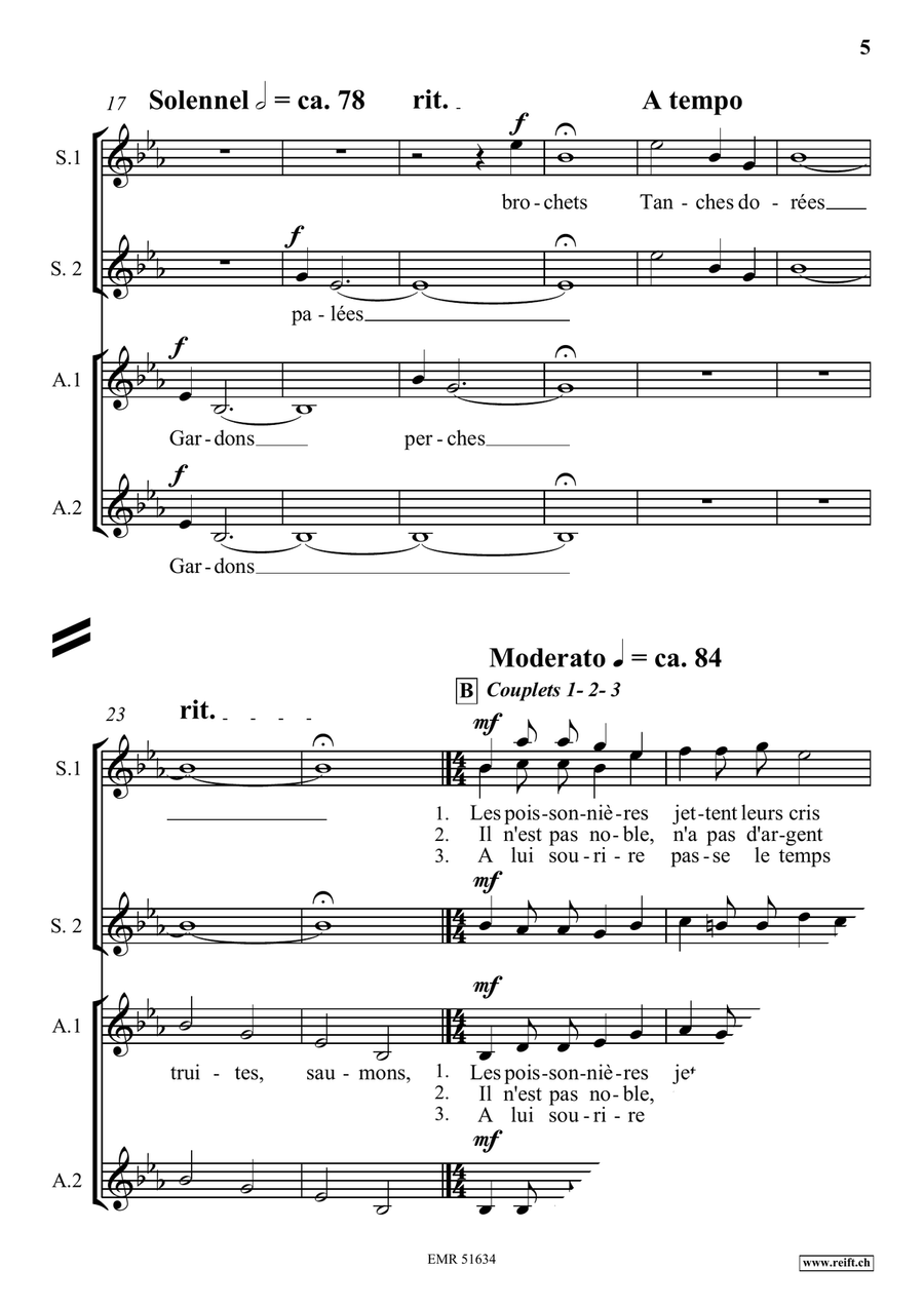 Marché aux Poissons Marché aux Poissons Score scores gallery preview page 6