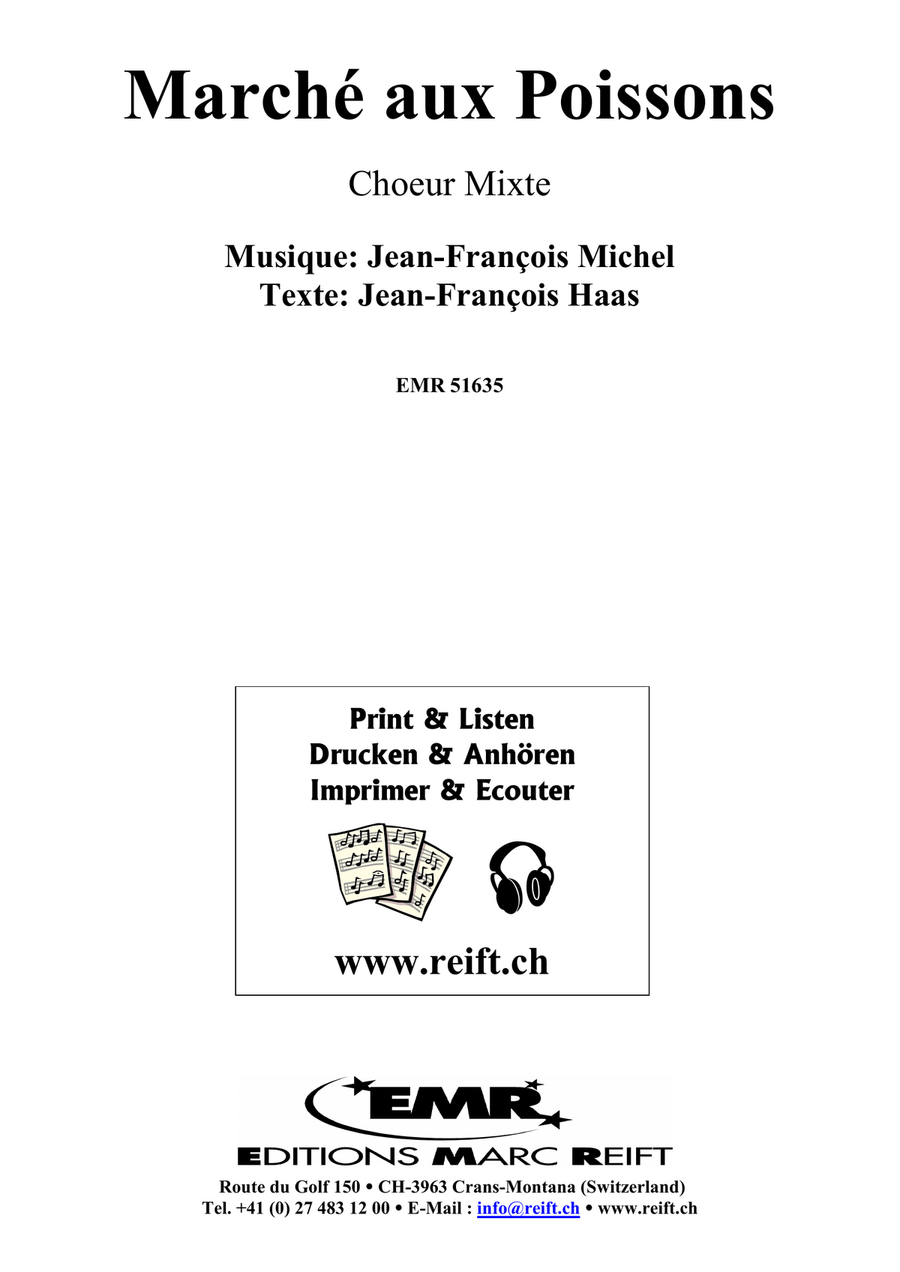 Marché aux Poissons Marché aux Poissons Mixed Choir scores gallery preview page 2