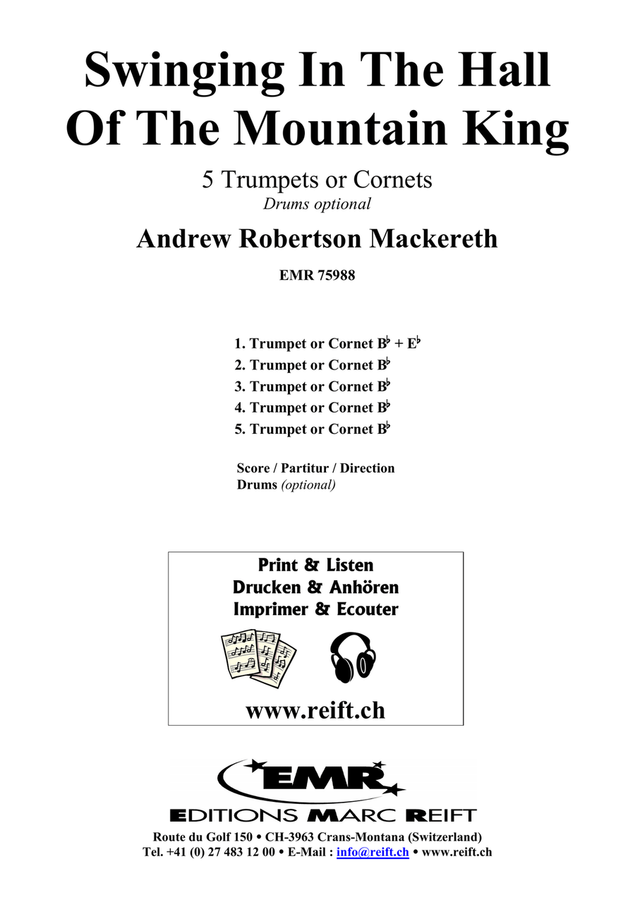 Swinging In The Hall Of The Mountain King Cornet scores gallery preview page 2