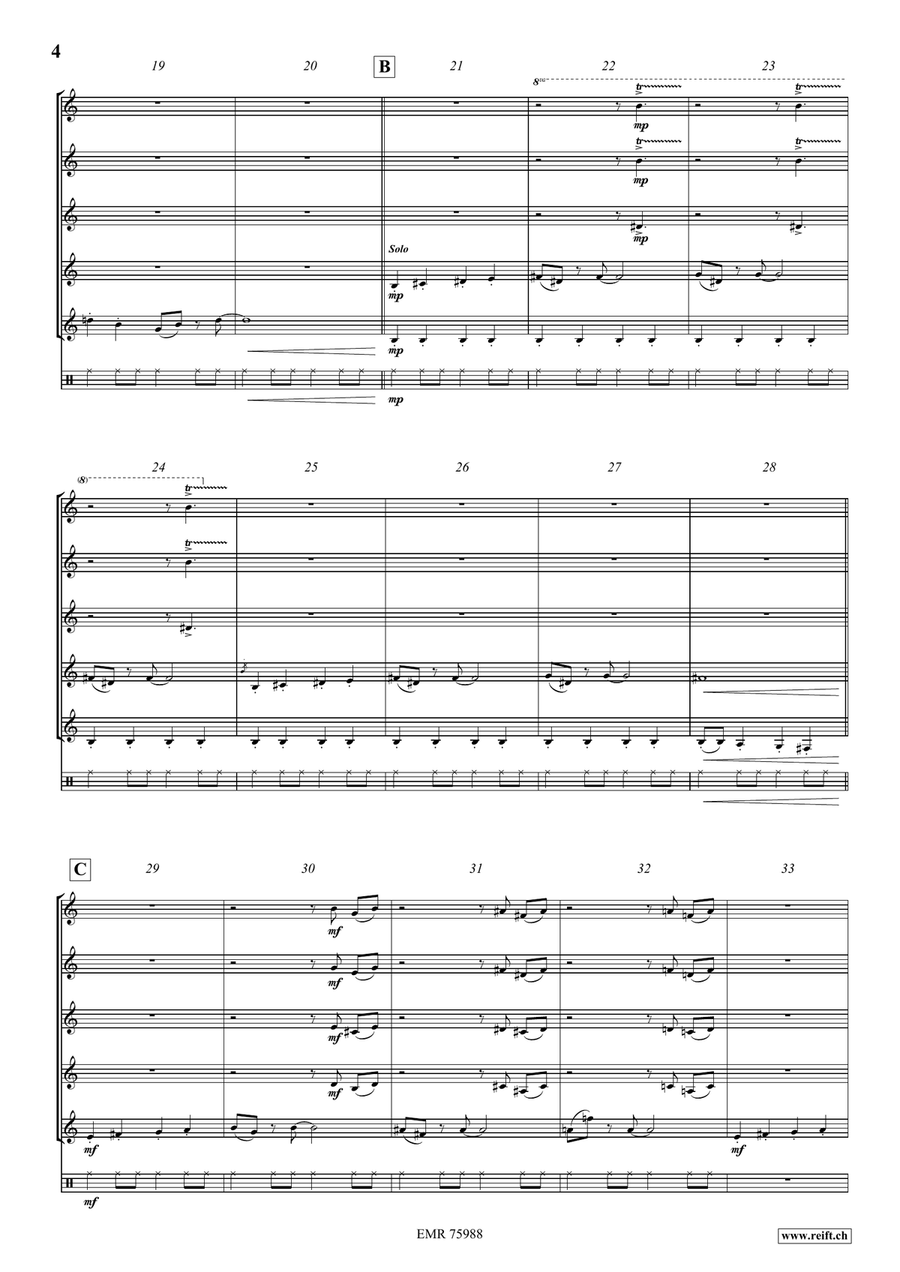 Swinging In The Hall Of The Mountain King Cornet scores gallery preview page 5