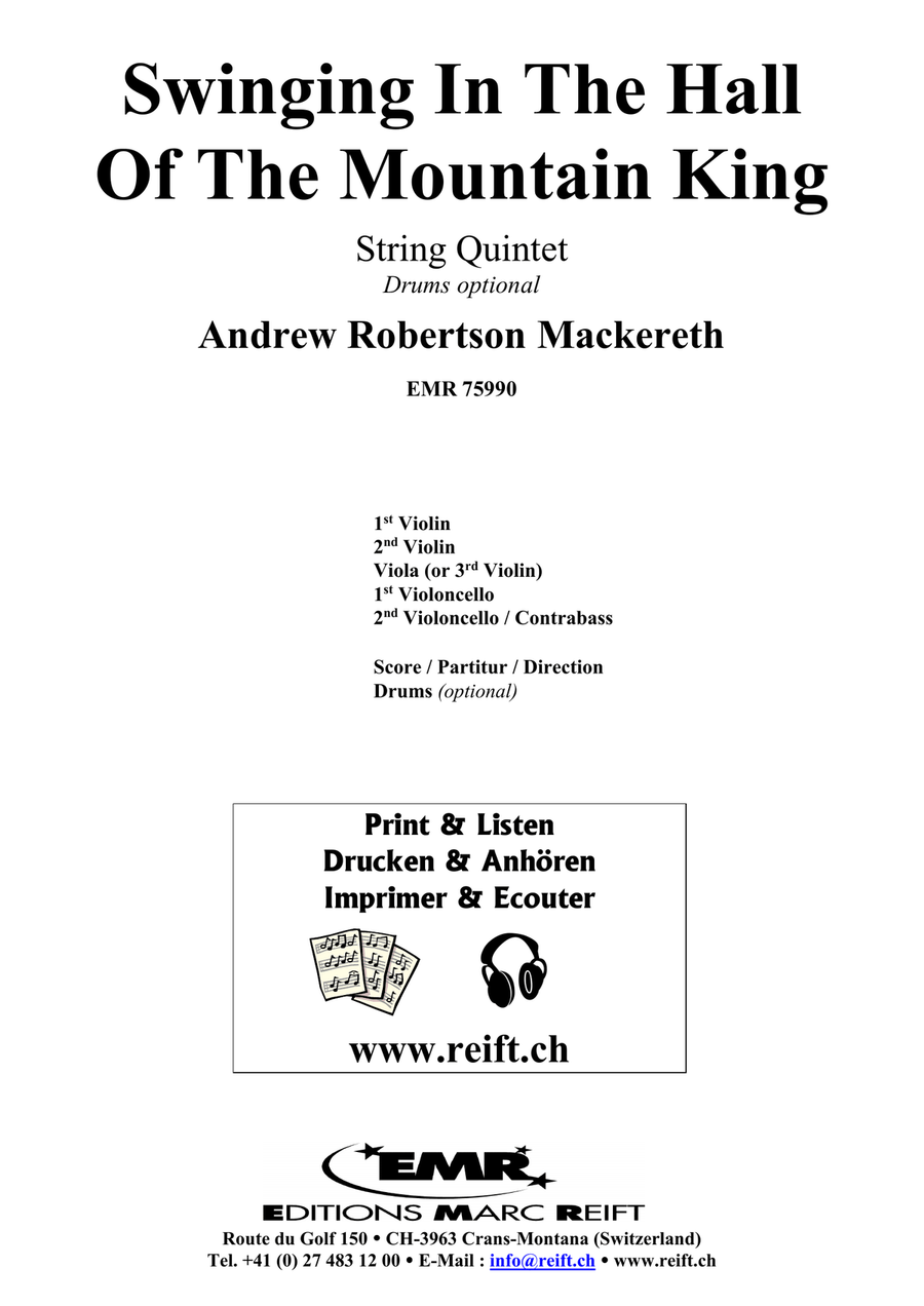 Swinging In The Hall Of The Mountain King String Quintet scores gallery preview page 2