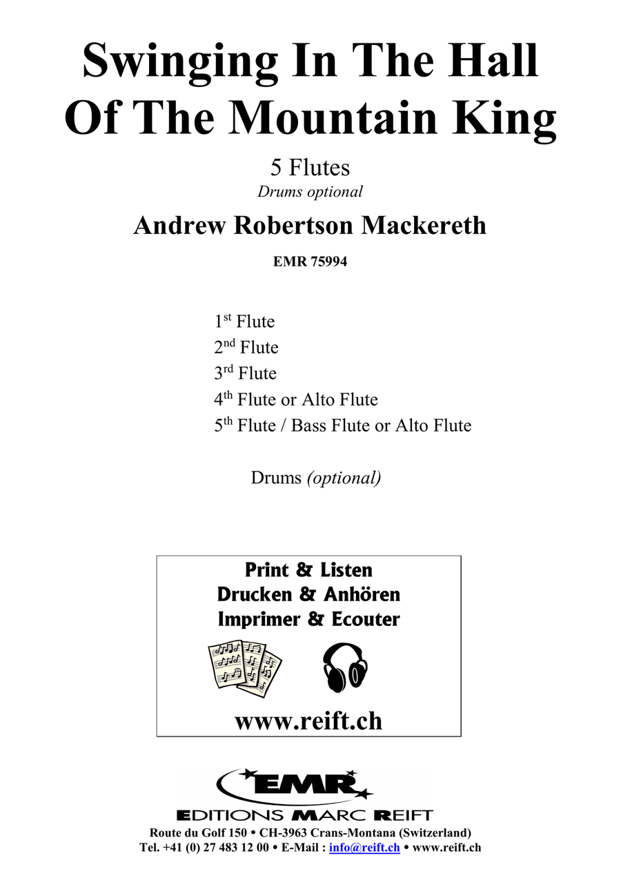 Swinging In The Hall Of The Mountain King Flute scores gallery preview page 2