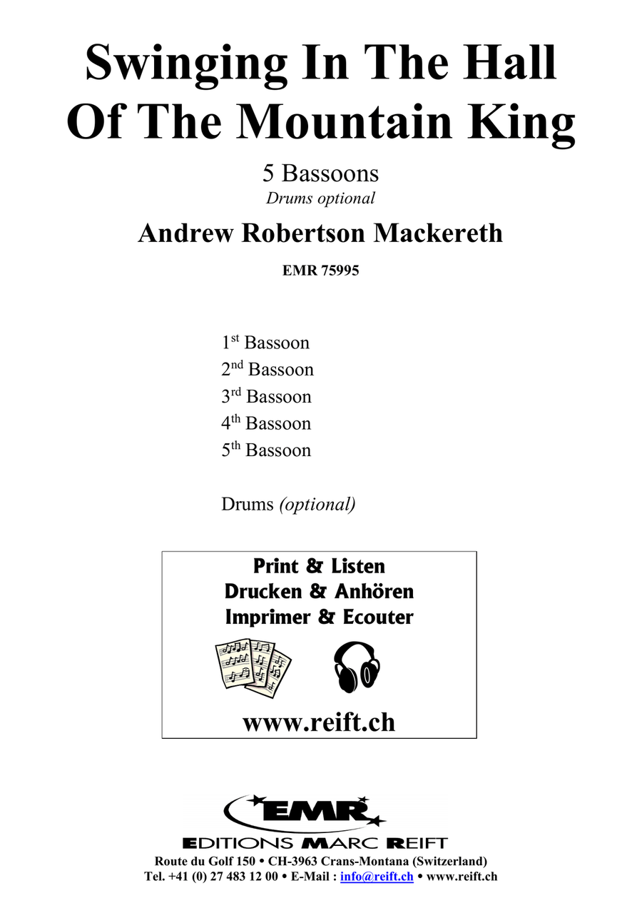 Swinging In The Hall Of The Mountain King Bassoon scores gallery preview page 2