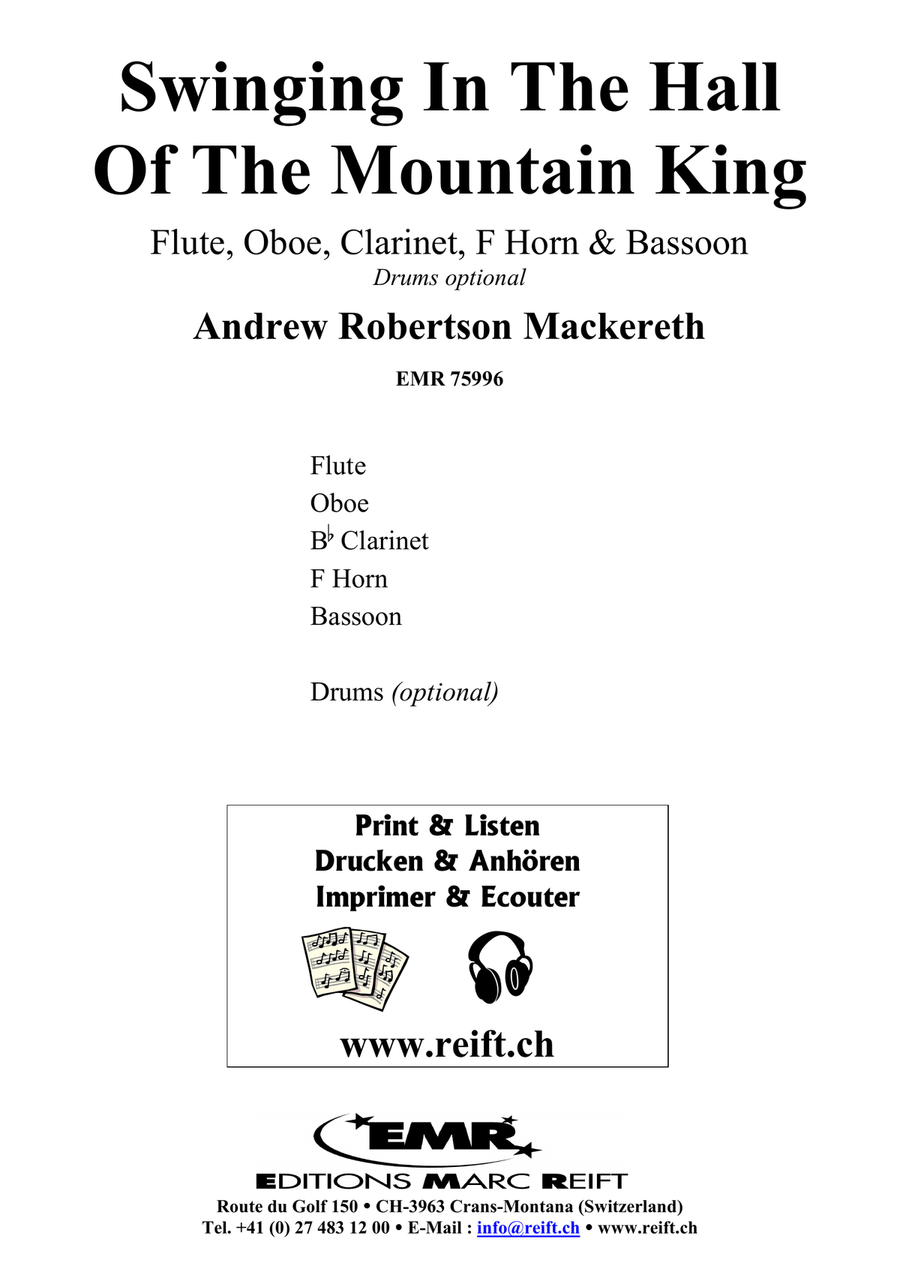 Swinging In The Hall Of The Mountain King Woodwind Quintet scores gallery preview page 2
