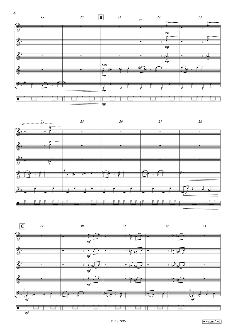 Swinging In The Hall Of The Mountain King Woodwind Quintet scores gallery preview page 5
