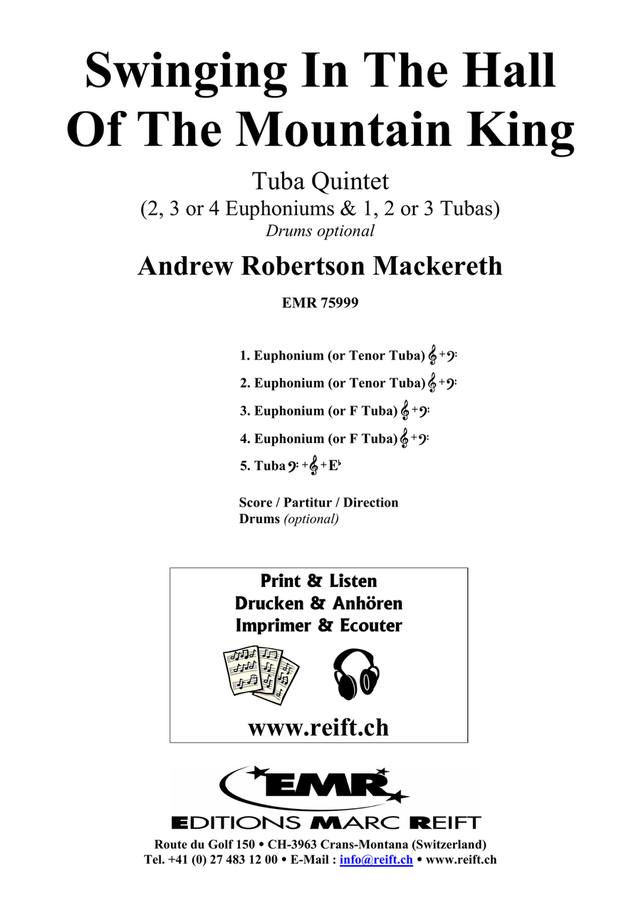 Swinging In The Hall Of The Mountain King Tuba scores gallery preview page 2