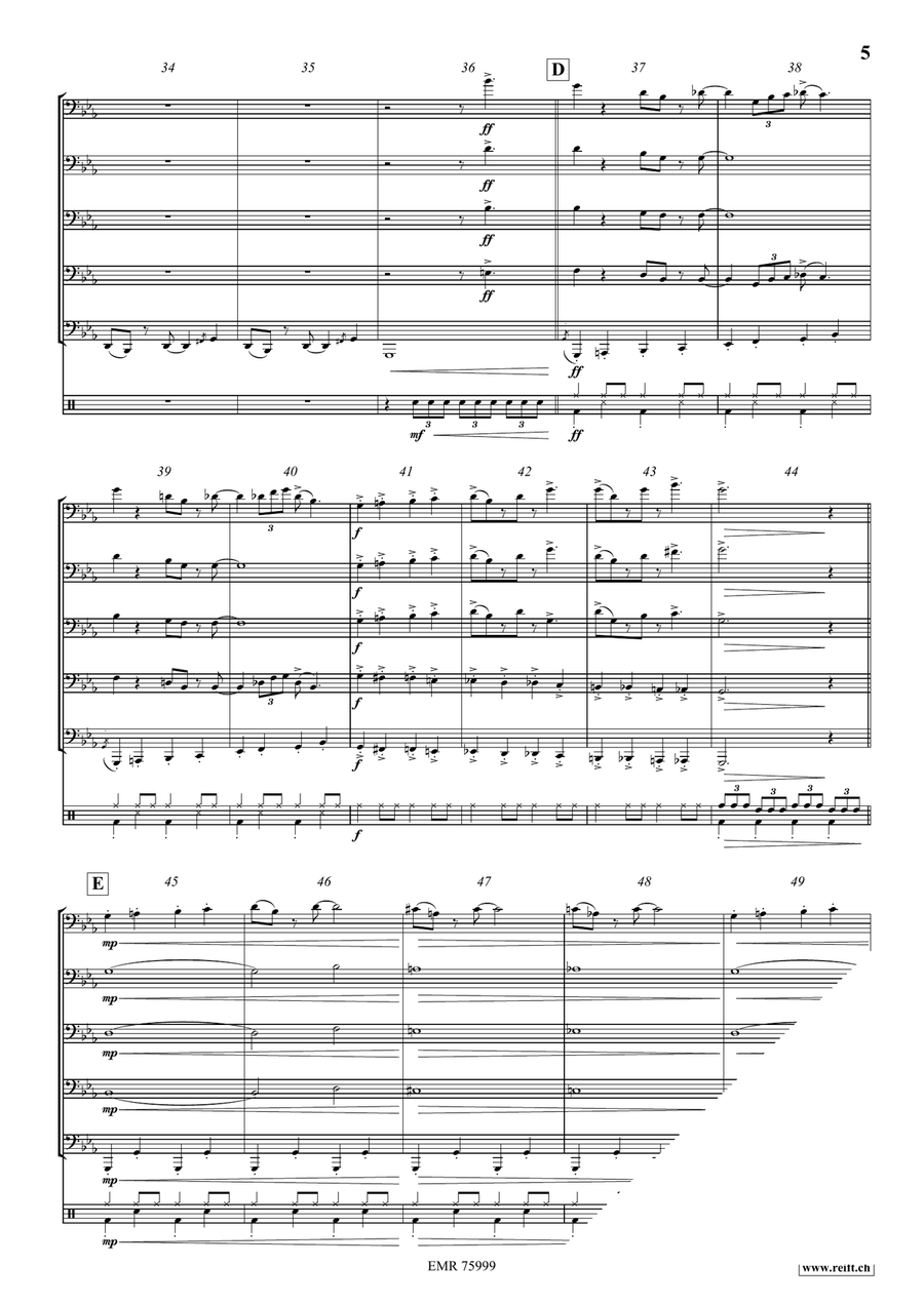 Swinging In The Hall Of The Mountain King Tuba scores gallery preview page 6