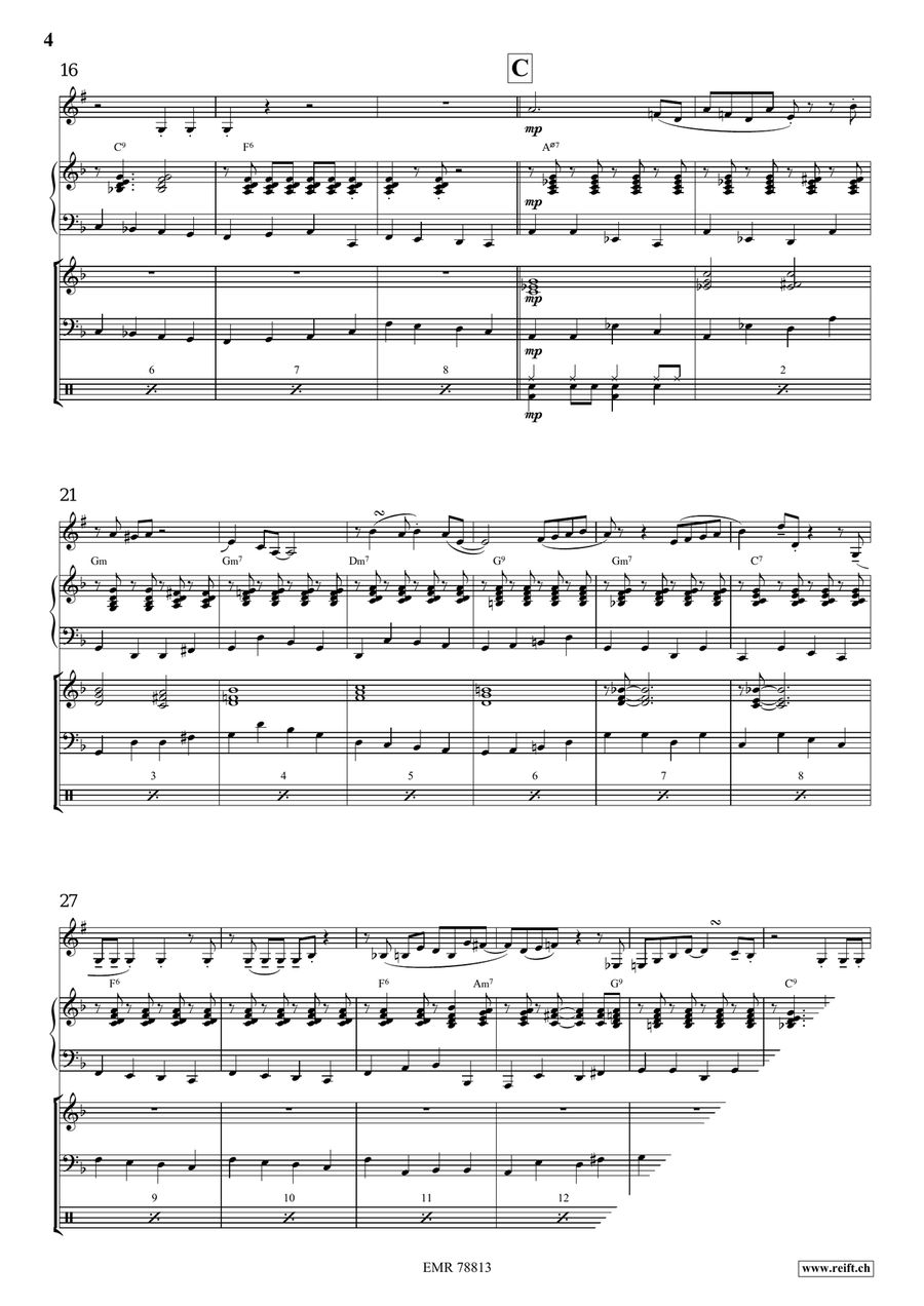 Autumn Jive Autumn Jive Bass Clarinet scores gallery preview page 5