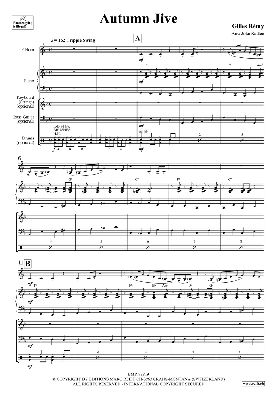 Autumn Jive Autumn Jive Horn scores gallery preview page 4
