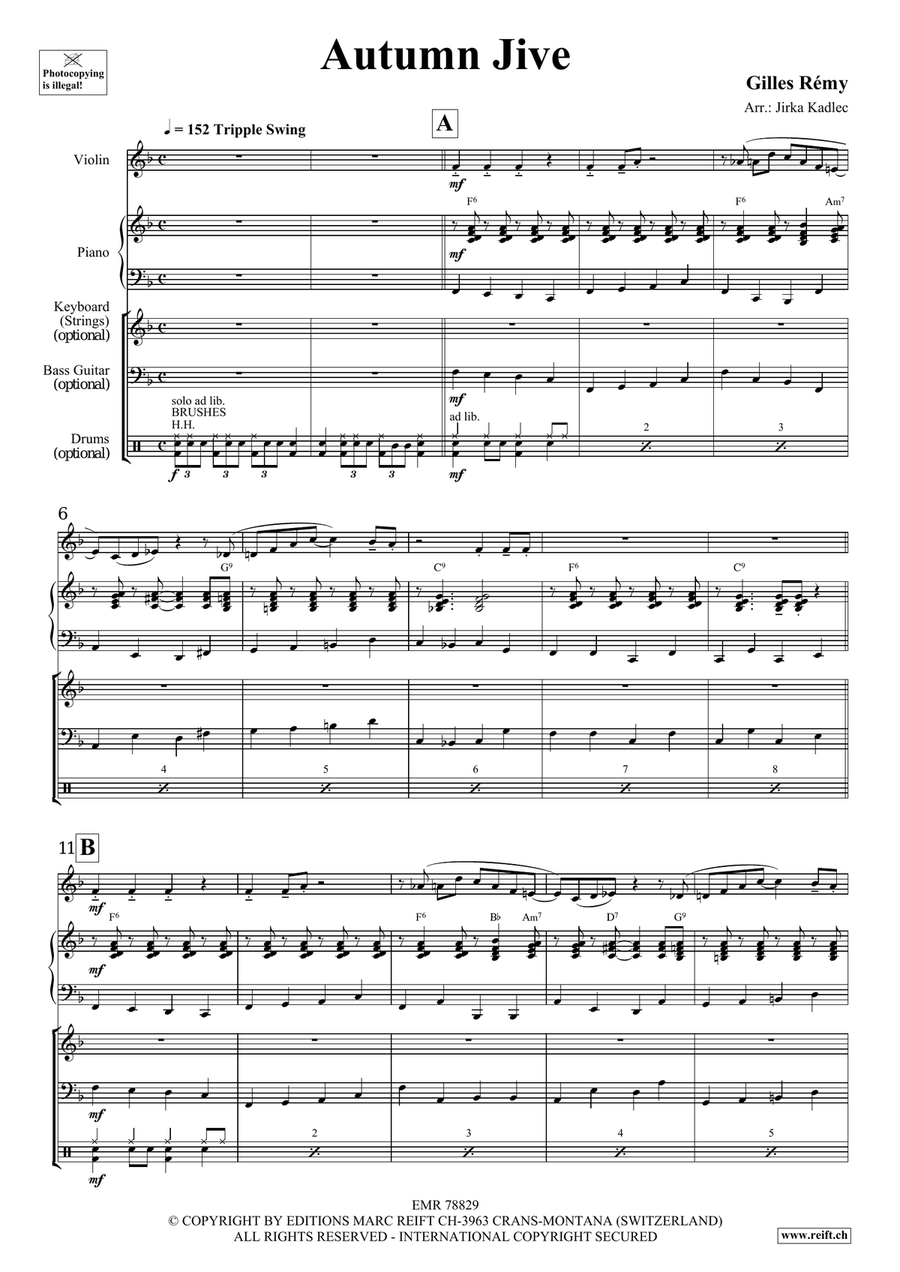 Autumn Jive Autumn Jive Violin scores gallery preview page 4
