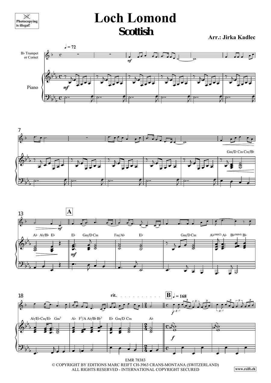 Loch Lomond Loch Lomond Cornet scores gallery preview page 4