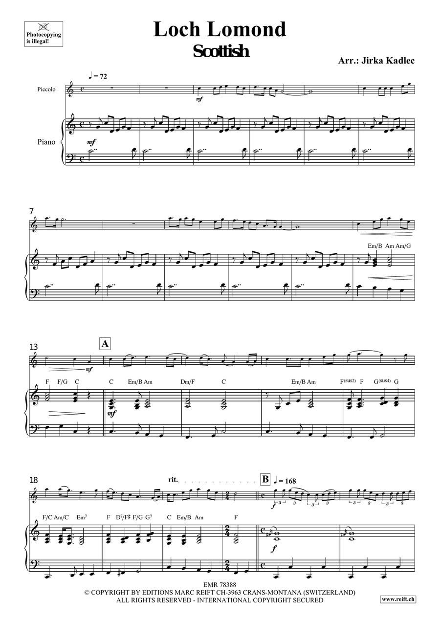 Loch Lomond Loch Lomond Piccolo scores gallery preview page 4