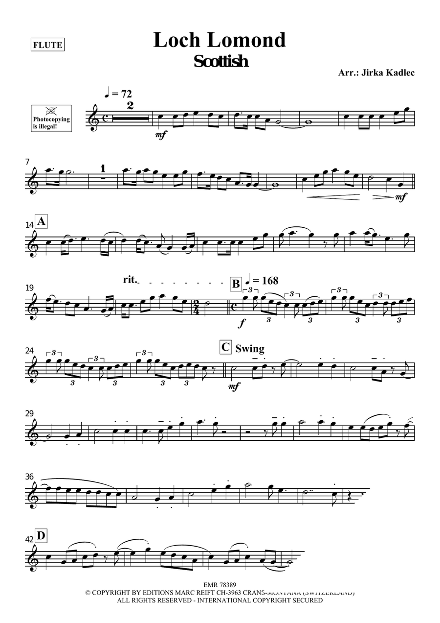 Loch Lomond Loch Lomond Flute Solo scores gallery preview page 3