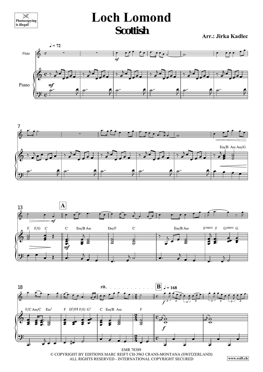 Loch Lomond Loch Lomond Flute Solo scores gallery preview page 4