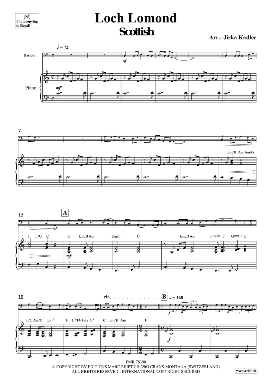 Loch Lomond Loch Lomond Bassoon Solo scores gallery preview page 4
