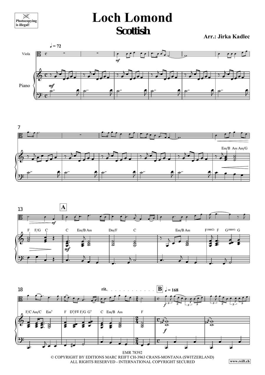 Loch Lomond Loch Lomond Piano Accompaniment scores gallery preview page 4