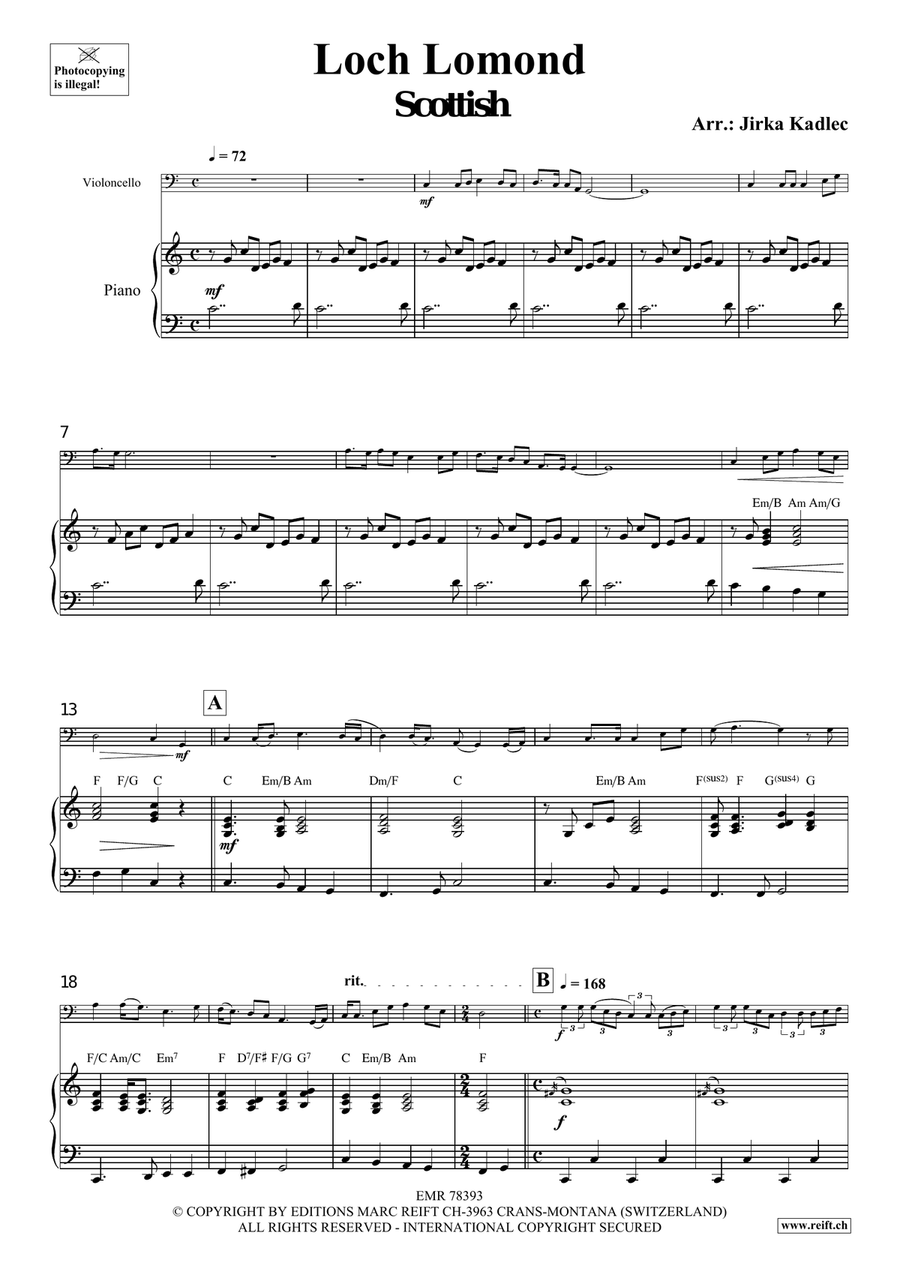 Loch Lomond Loch Lomond Piano Accompaniment scores gallery preview page 4