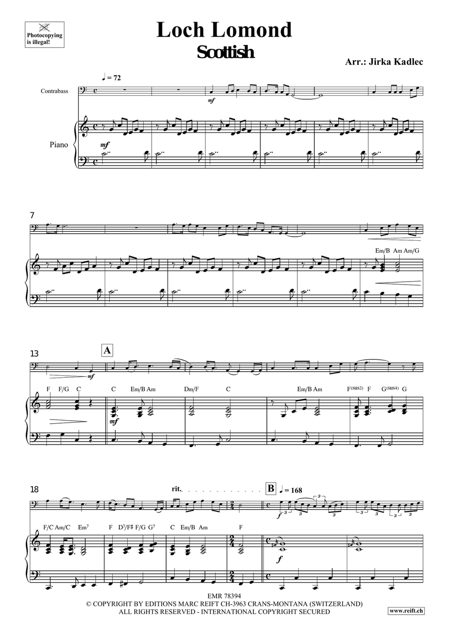 Loch Lomond Loch Lomond Double Bass scores gallery preview page 4