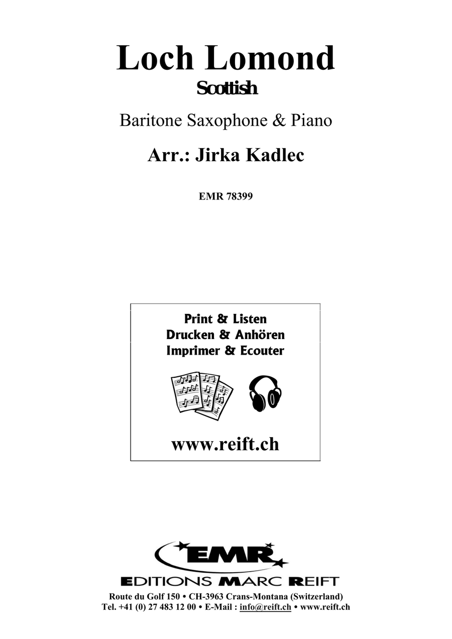 Loch Lomond Loch Lomond Baritone Saxophone scores gallery preview page 2