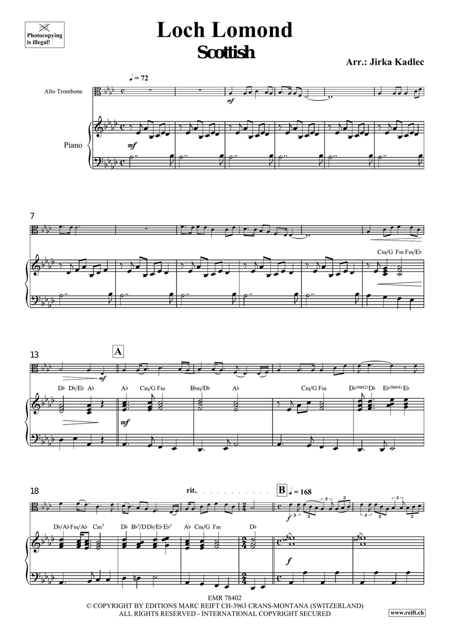 Loch Lomond Loch Lomond Piano Accompaniment scores gallery preview page 4