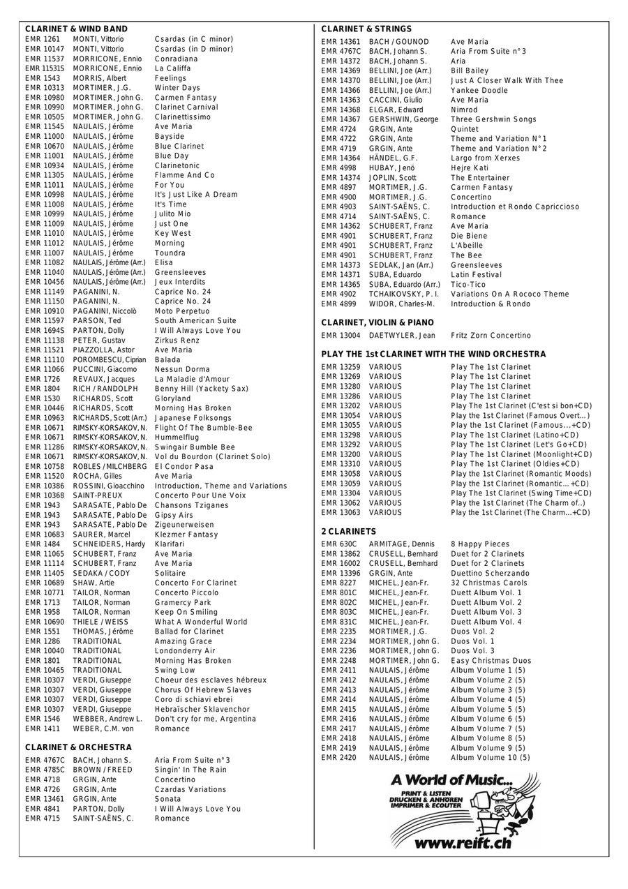 My Regards My Regards Clarinet Solo scores gallery preview page 7
