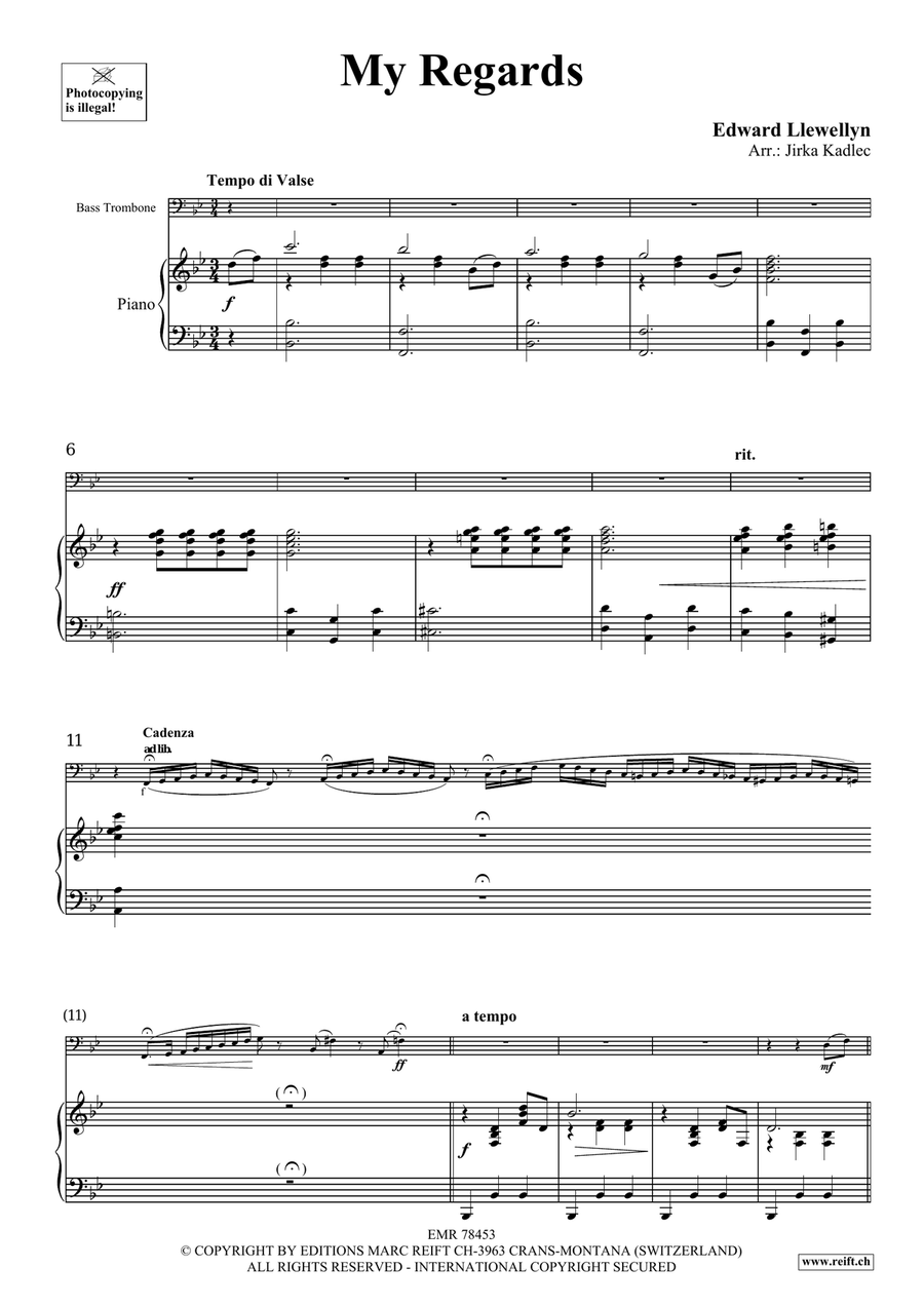 My Regards My Regards Bass Trombone scores gallery preview page 4