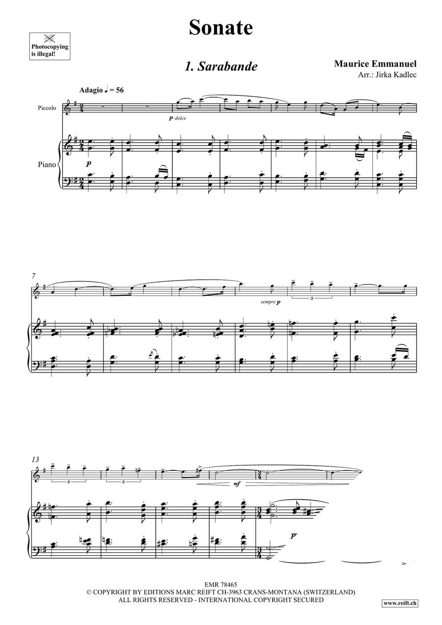 Sonate Sonate Piccolo scores gallery preview page 4