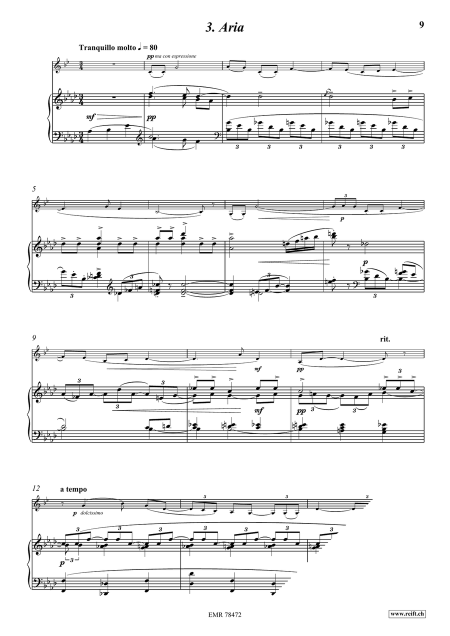 Sonate Sonate Bass Clarinet scores gallery preview page 6