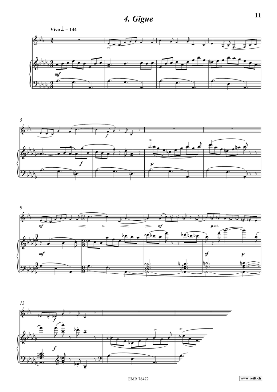 Sonate Sonate Bass Clarinet scores gallery preview page 7