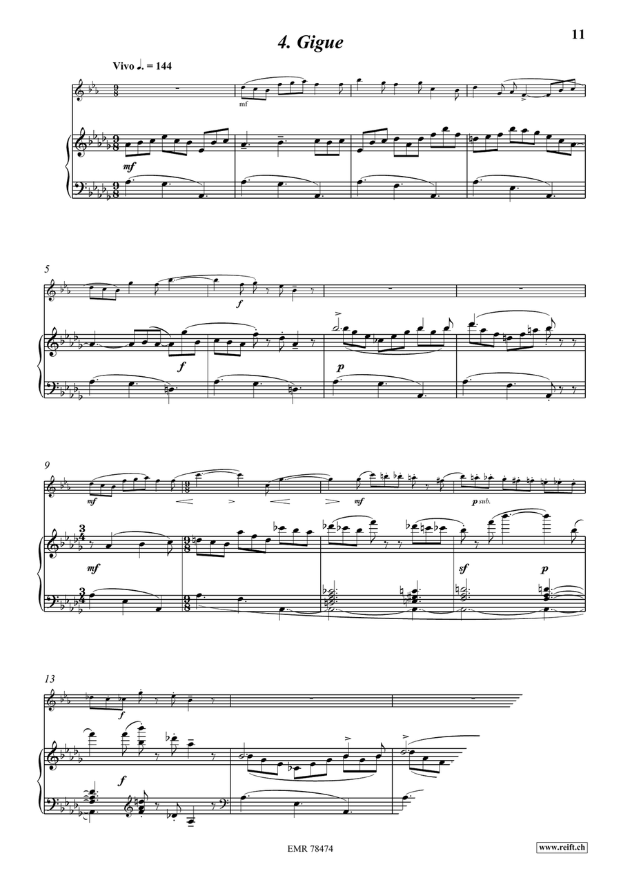 Sonate Sonate Tenor Saxophone scores gallery preview page 7