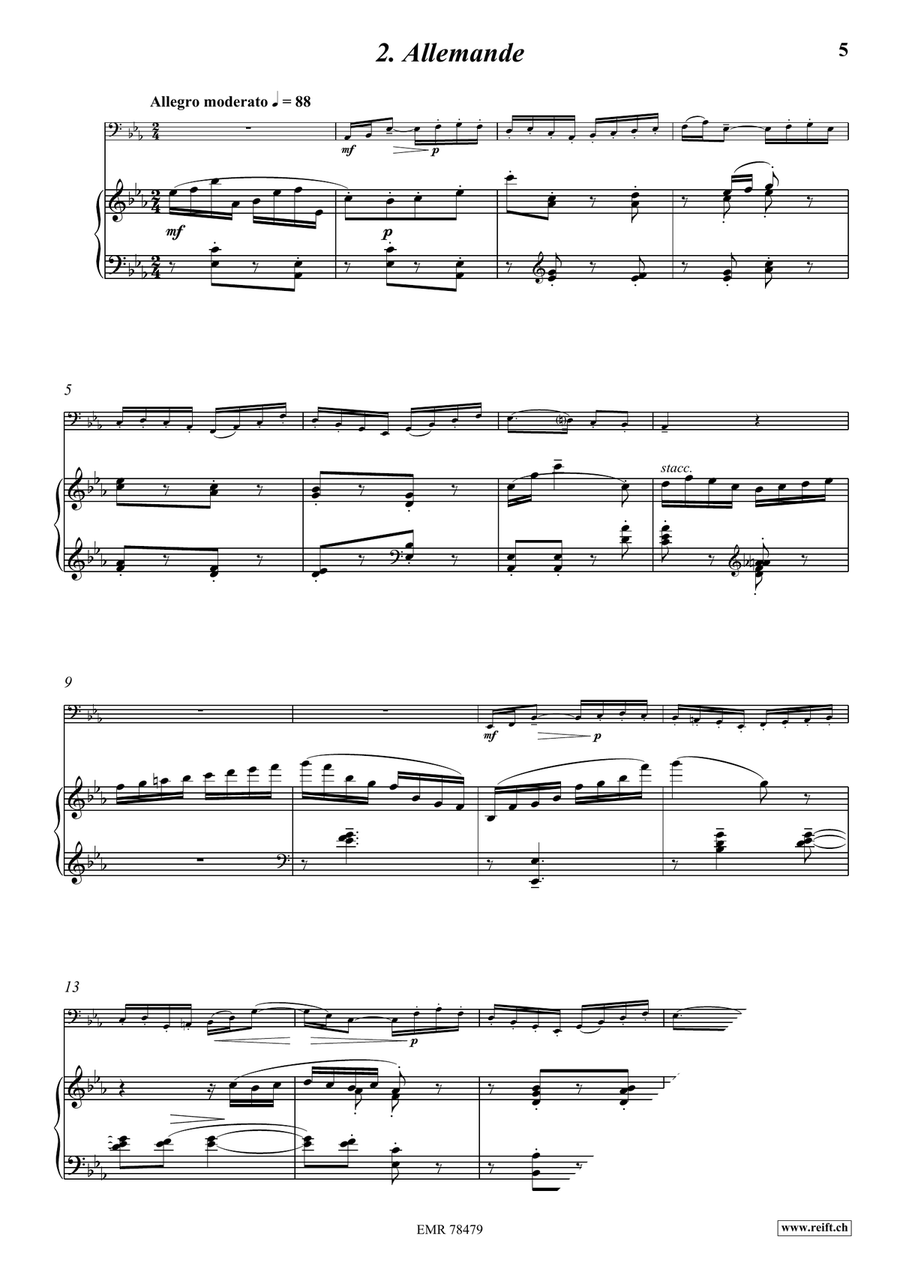Sonate Sonate Bass Trombone scores gallery preview page 5